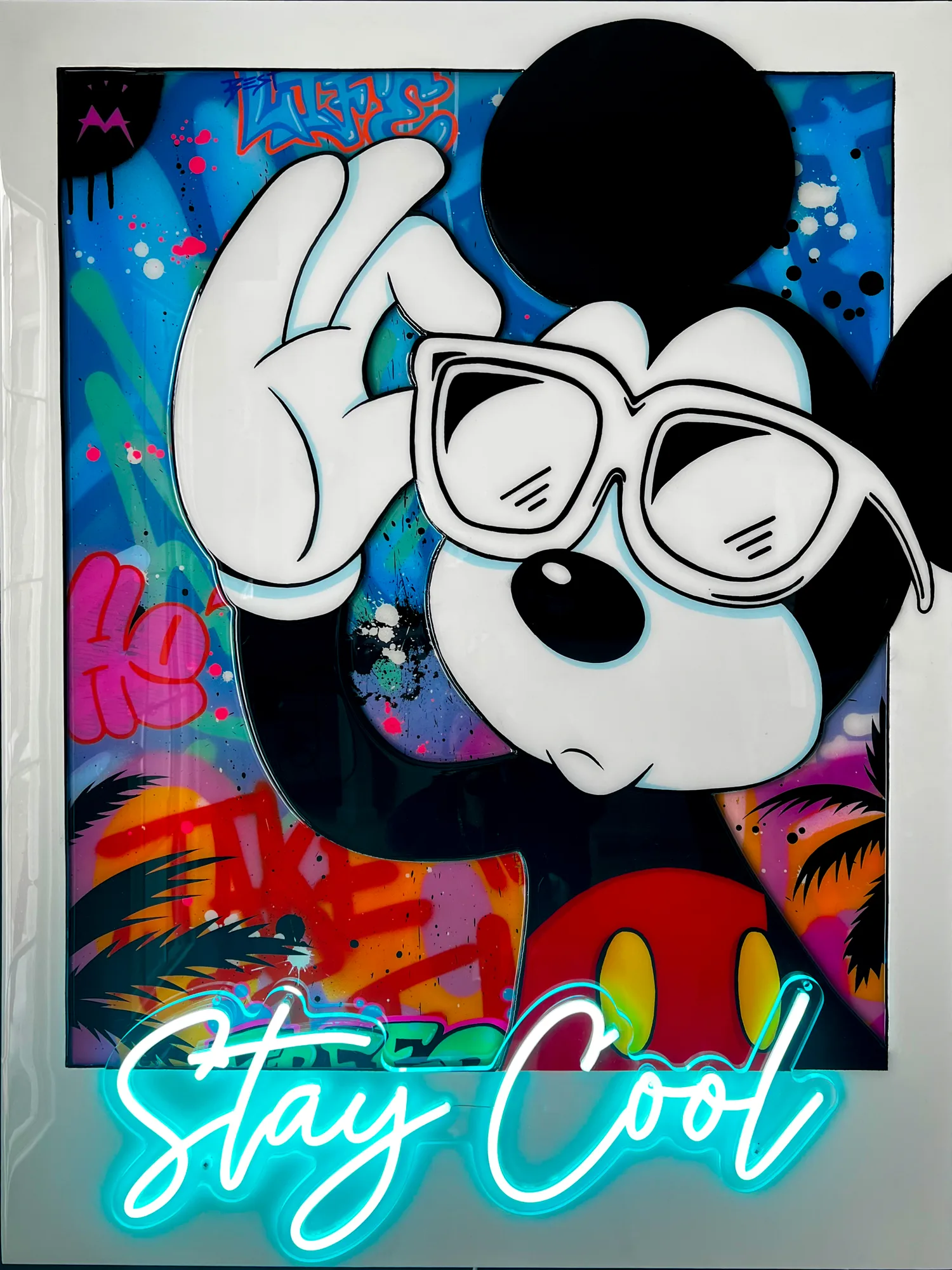 Stay Cool Mickey Blue (Polaroid)